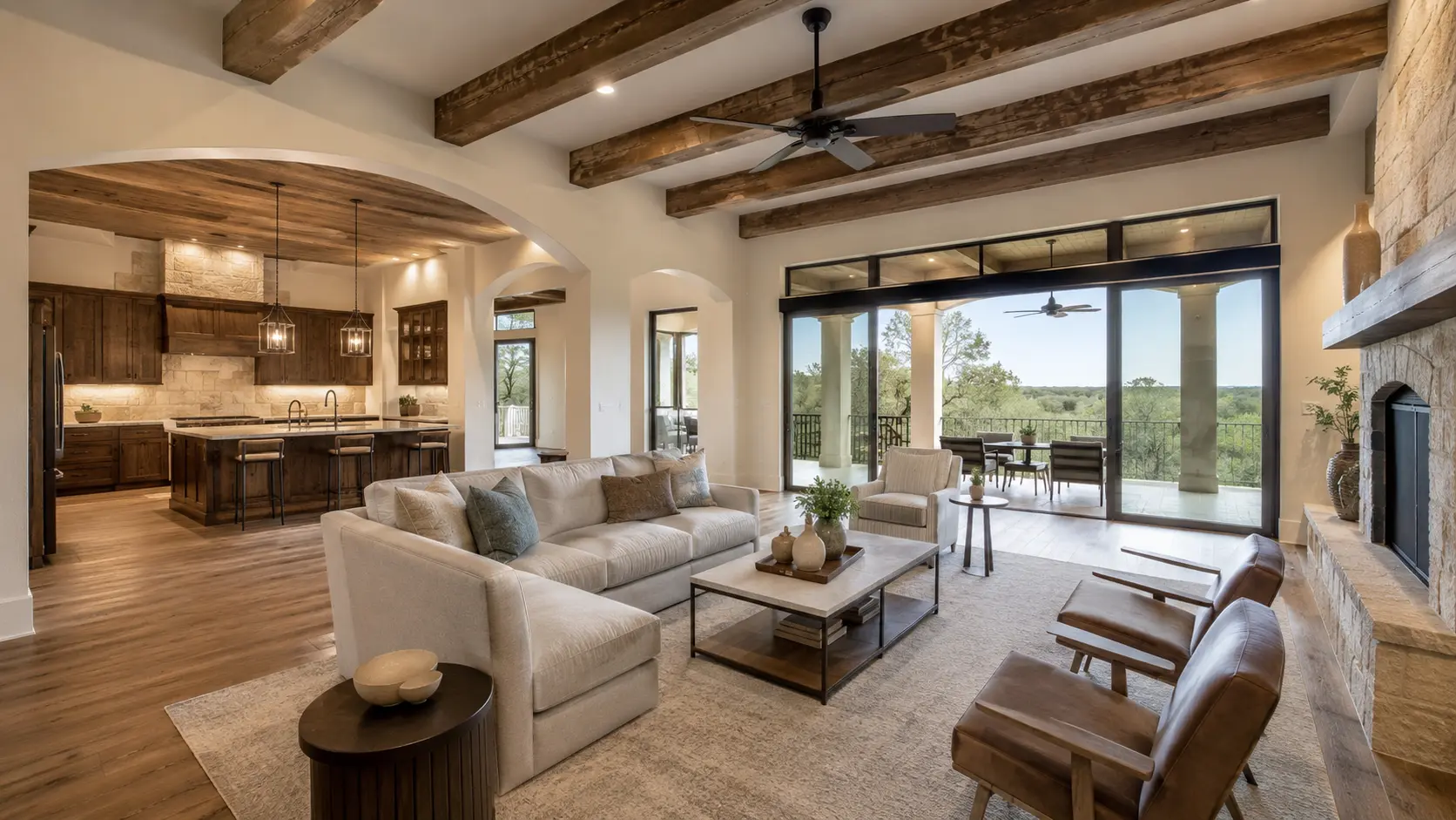 Representative level-gimbal luxury residence interior photograph